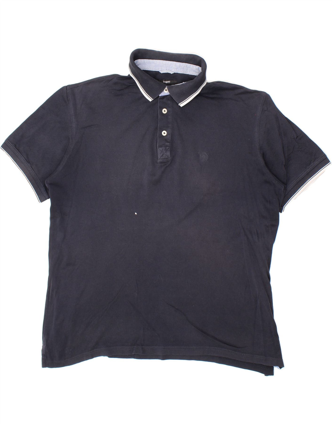 BUGATTI Mens Polo Shirt Large Navy Blue Cotton Vintage Bugatti and Second-Hand Bugatti from Messina Hembry 