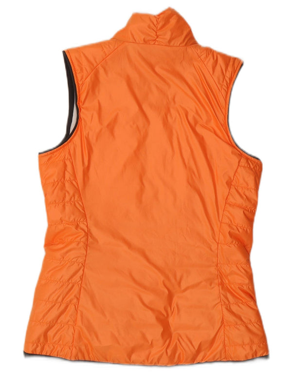 Gilet reversibile da donna Nike UK 10 Small arancione poliestere