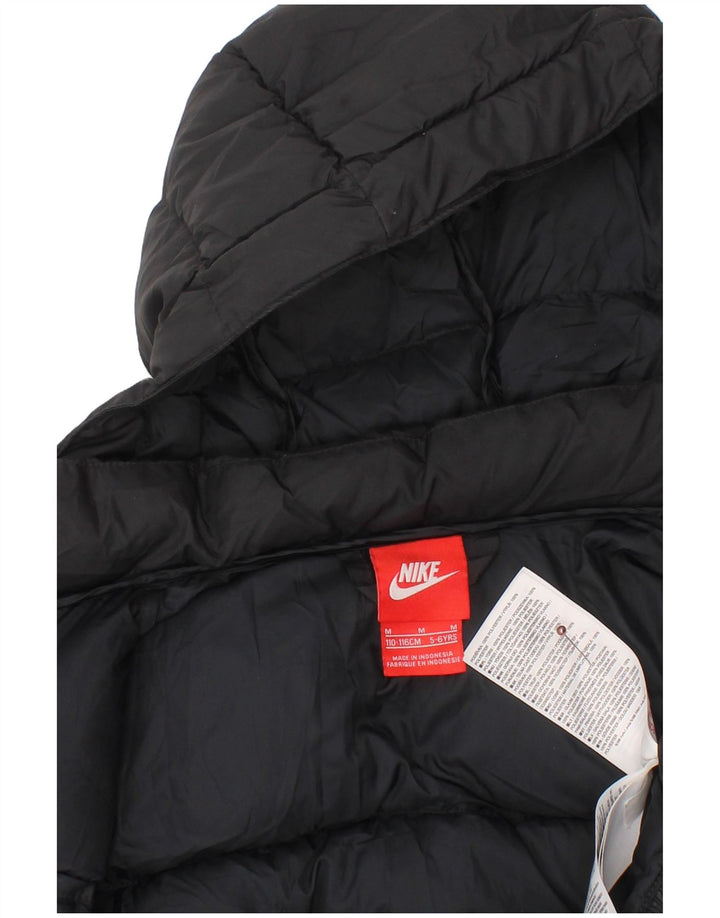Giacca imbottita con cappuccio NIKE da bambino 5-6 anni media nera in poliestere