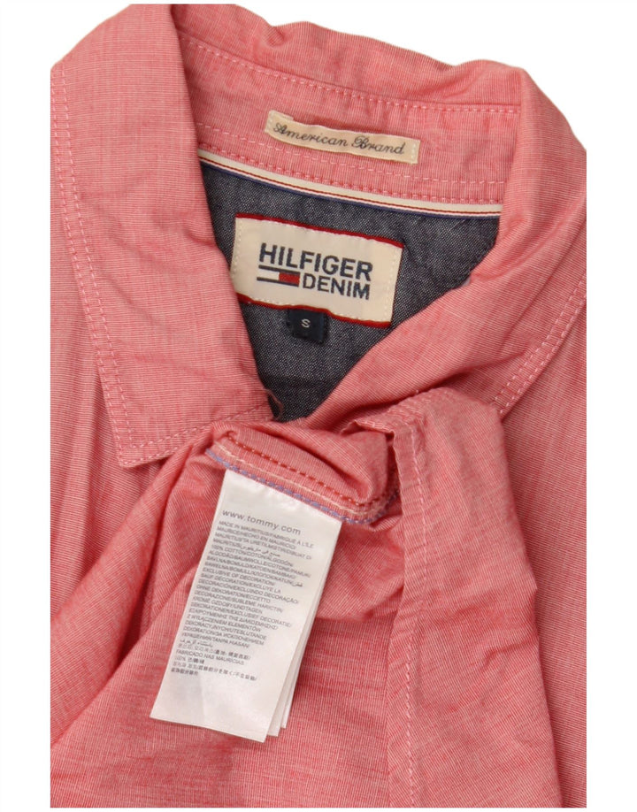 TOMMY HILFIGER Camicia da uomo piccola rossa in cotone