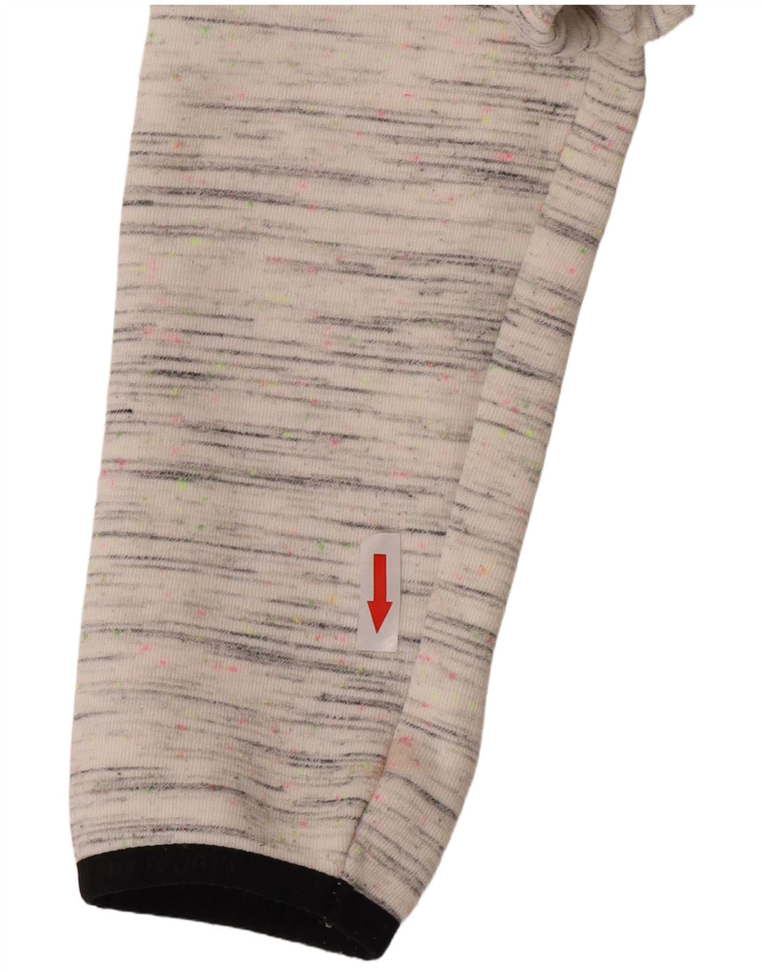 Maglione con cappuccio e zip grafica da donna Superdry UK 14 medio bianco chiazzato