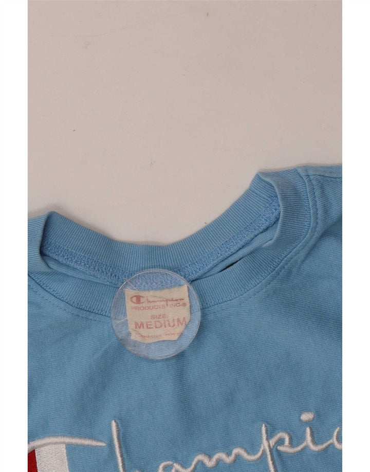 T-shirt grafica da uomo Champion Top blu medio