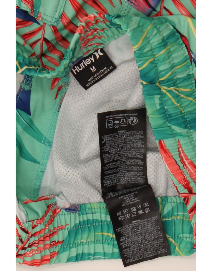 Pantaloncini da bagno da uomo HURLEY Poliestere floreale verde medio