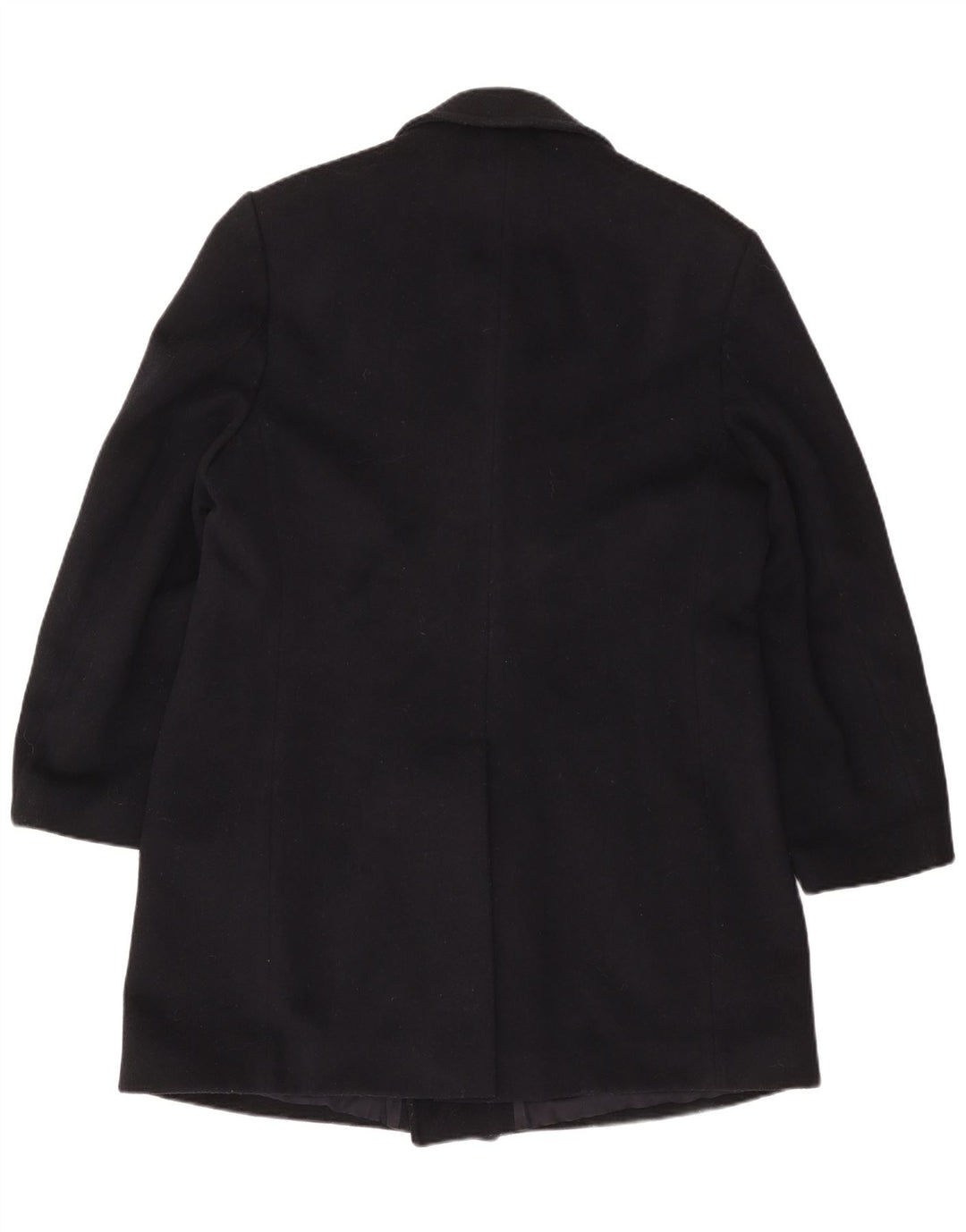 Cappotto doppiopetto da uomo VINTAGE UK 42 XL Lana blu navy