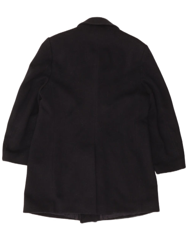 Cappotto doppiopetto da uomo VINTAGE UK 42 XL Lana blu navy