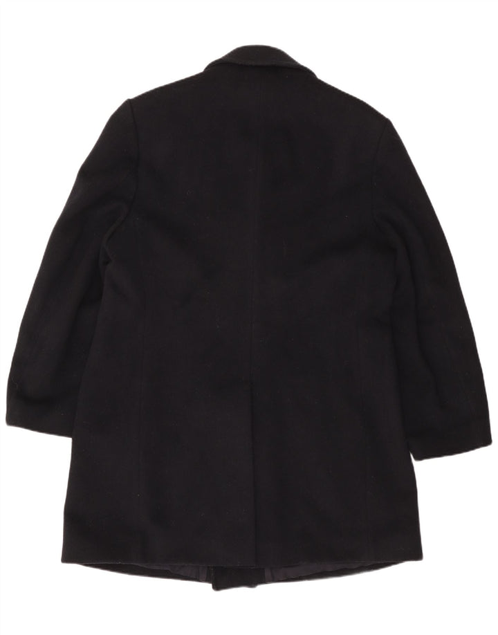 Cappotto doppiopetto da uomo VINTAGE UK 42 XL Lana blu navy