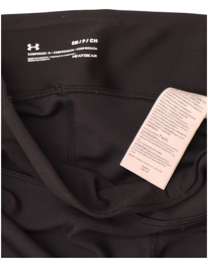 Leggings grafici Under Armour da donna Heat Gear UK 8 piccoli poliestere nero