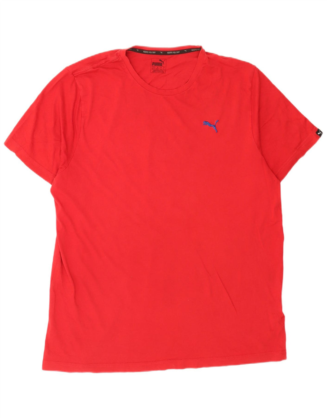 T-shirt da uomo Puma Top 2XL rossa in cotone