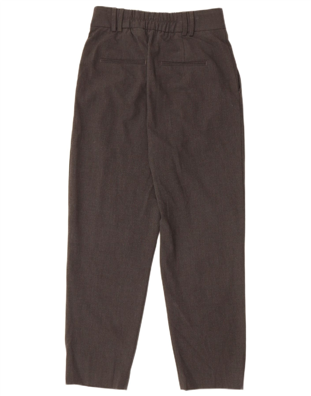 Pantaloni chino con pegging da donna Zara EU 34 2XS W24 L26 Poliestere grigio