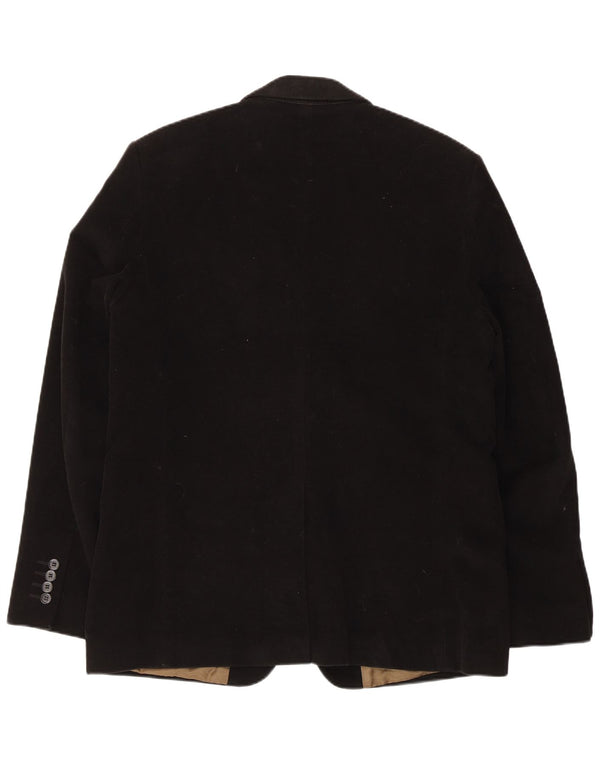 Giacca blazer da uomo a 2 bottoni French Connection UK 42 XL cotone nero