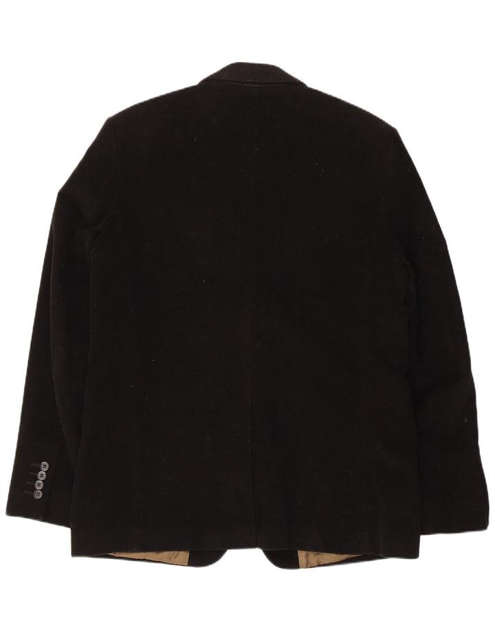 Giacca blazer da uomo a 2 bottoni French Connection UK 42 XL cotone nero