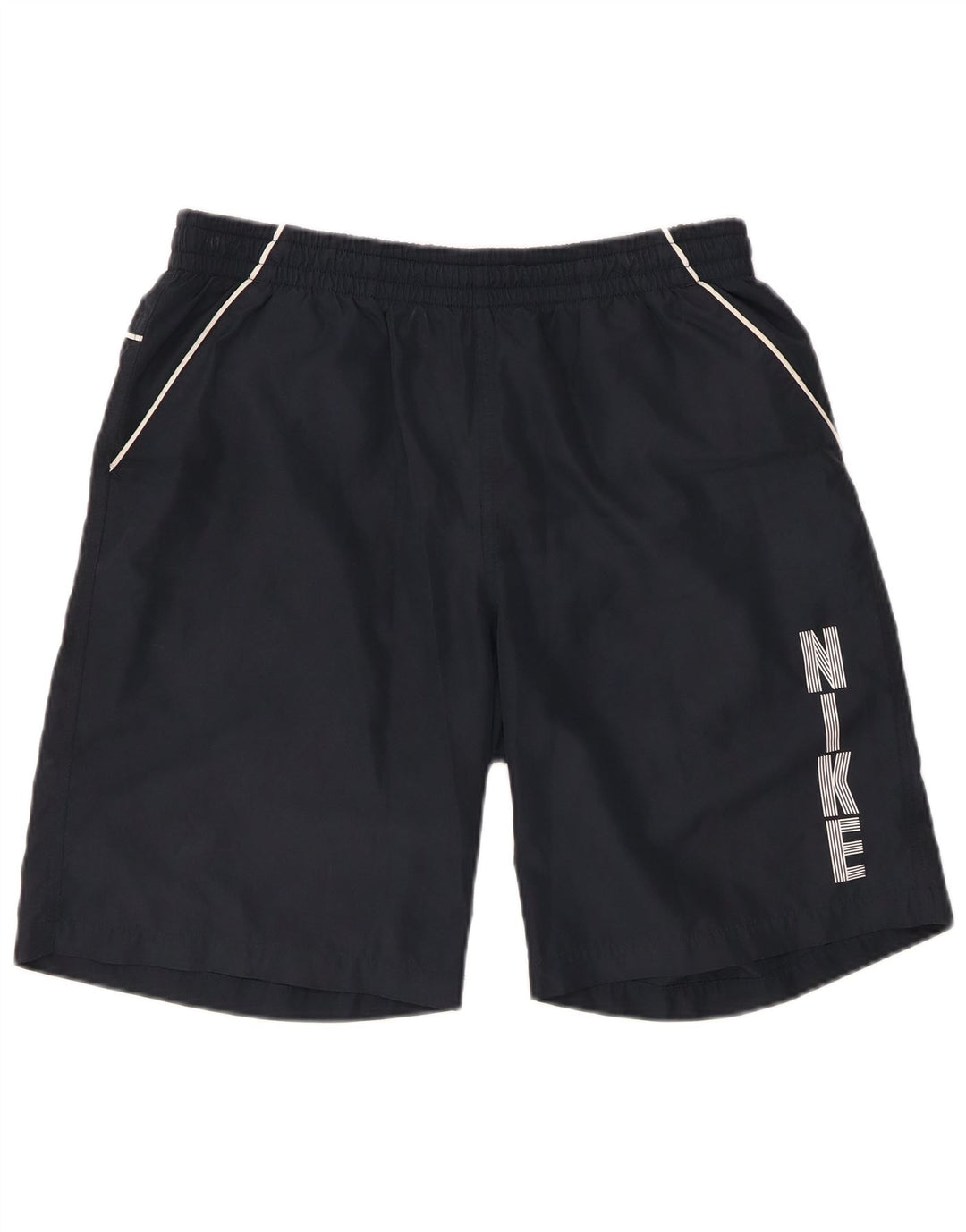 Pantaloncini sportivi con grafica NIKE da uomo, grandi, in poliestere blu navy