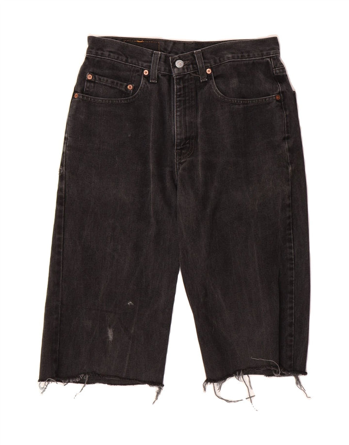 LEVI'S Mens 550 Denim Shorts W31 Medium Black Cotton Vintage Levi's and Second-Hand Levi's from Messina Hembry 