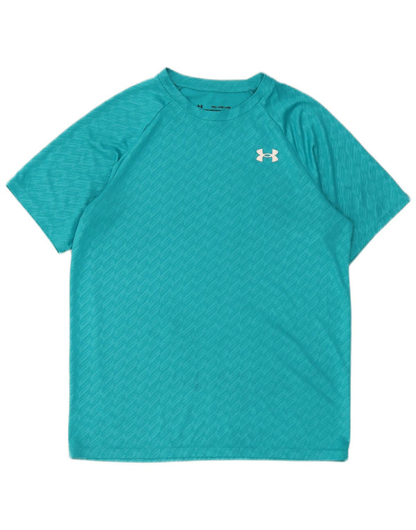 Maglietta Under Armour per ragazzi 13-14 anni XL Turchese geometrica