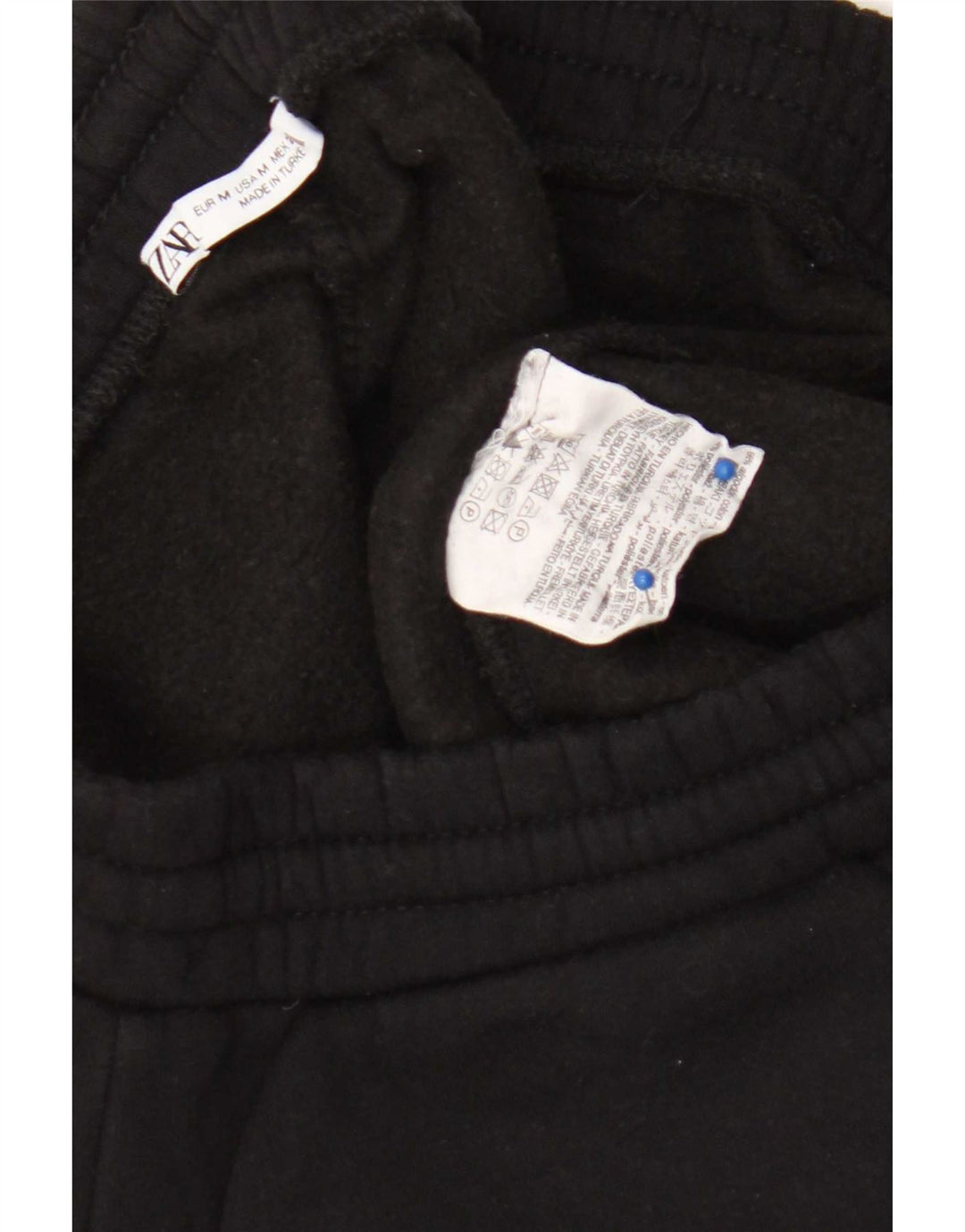 Pantaloni da tuta da donna Zara UK 12 cotone nero medio