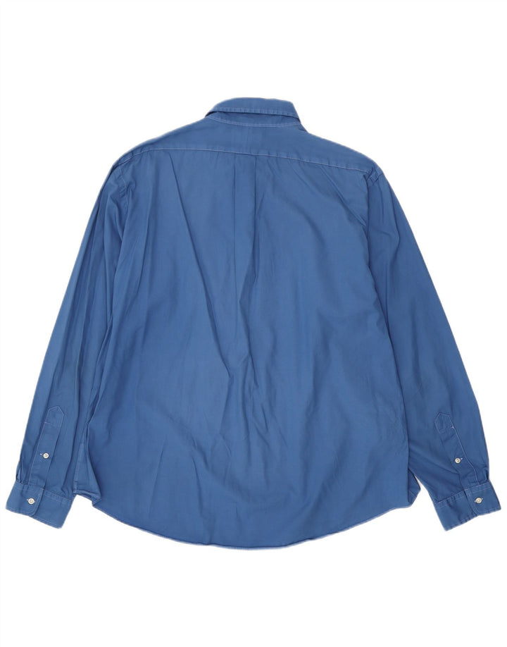 Camicia Polo Ralph Lauren da uomo su misura 2XL in cotone blu