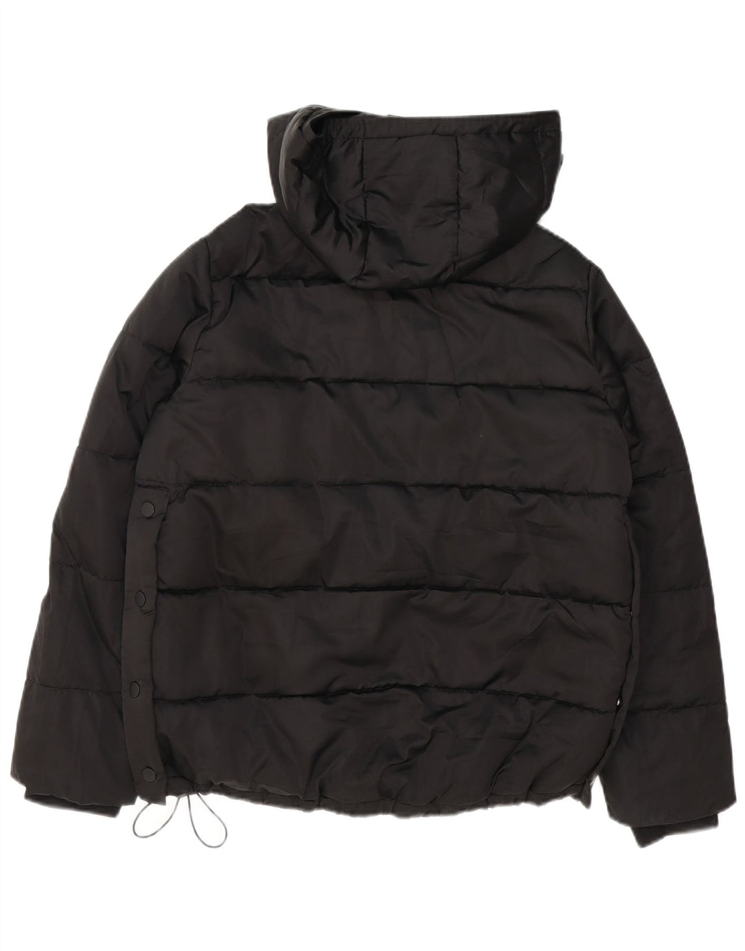 Giacca anorak imbottita oversize con cappuccio da donna Zara UK 10 piccola nera