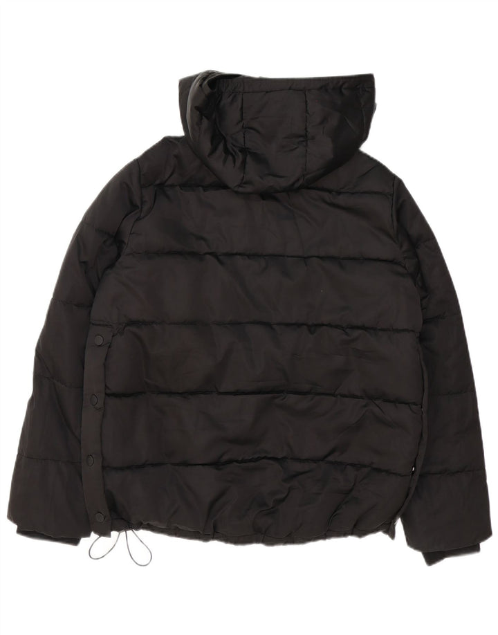 Giacca anorak imbottita oversize con cappuccio da donna Zara UK 10 piccola nera