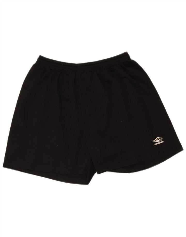 Pantaloncini sportivi Umbro da uomo grandi in poliestere nero