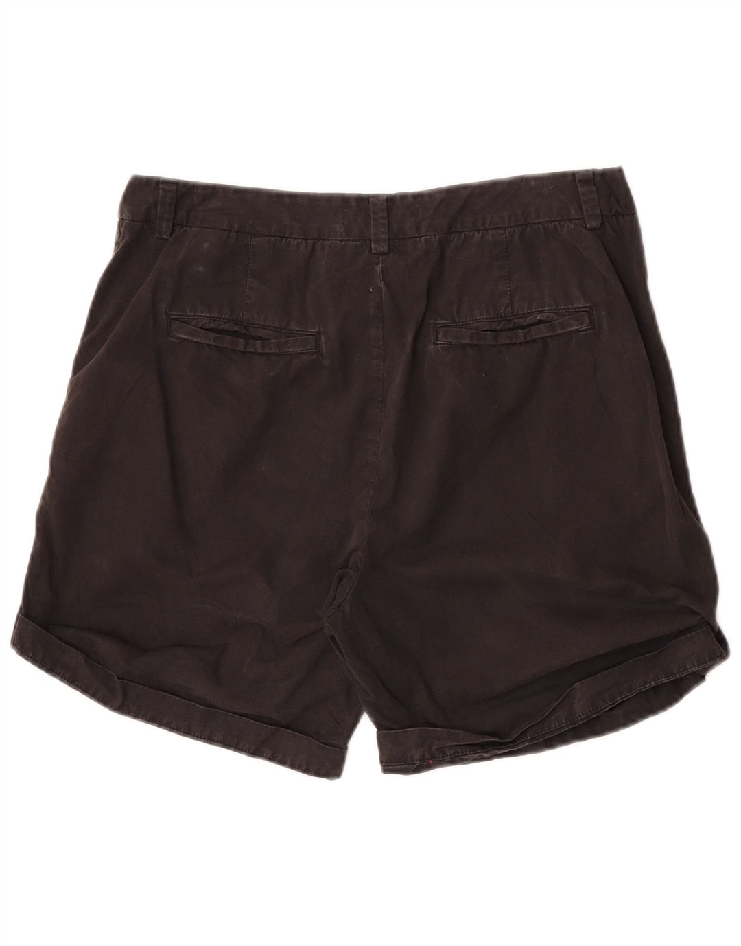 Pantaloncini chino da donna Marks & Spencer UK 12 medi W30 cotone nero