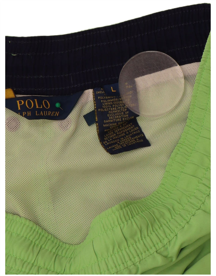 POLO RALPH LAUREN Pantaloncini da bagno da uomo Grandi nylon verde