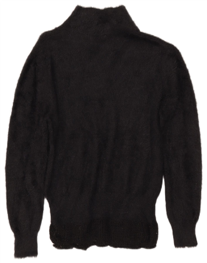 Maglione ZARA da donna con collo alto UK 14 medio nero