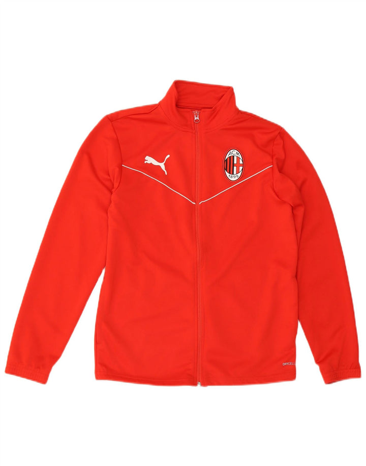 Giacca da tuta grafica Puma da ragazzo AC Milan 13-14 anni in poliestere rosso