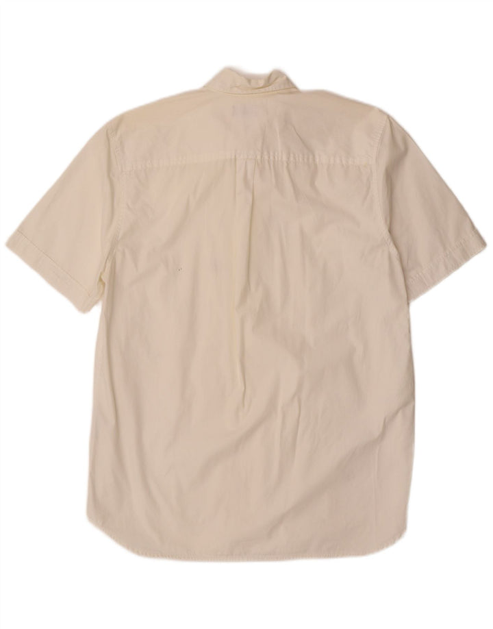 LEVI'S Camicia a maniche corte da uomo in cotone bianco sporco medio