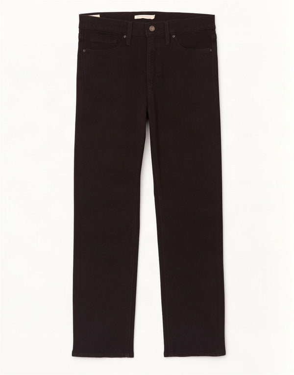 Jeans dritti modellanti Levi's 314 da donna W31 L30 cotone nero