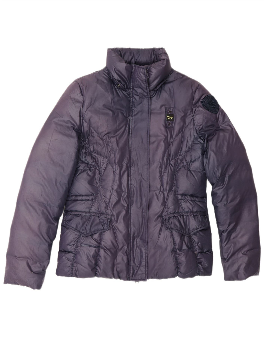 Giacca imbottita da donna Blauer UK 14 poliestere viola medio
