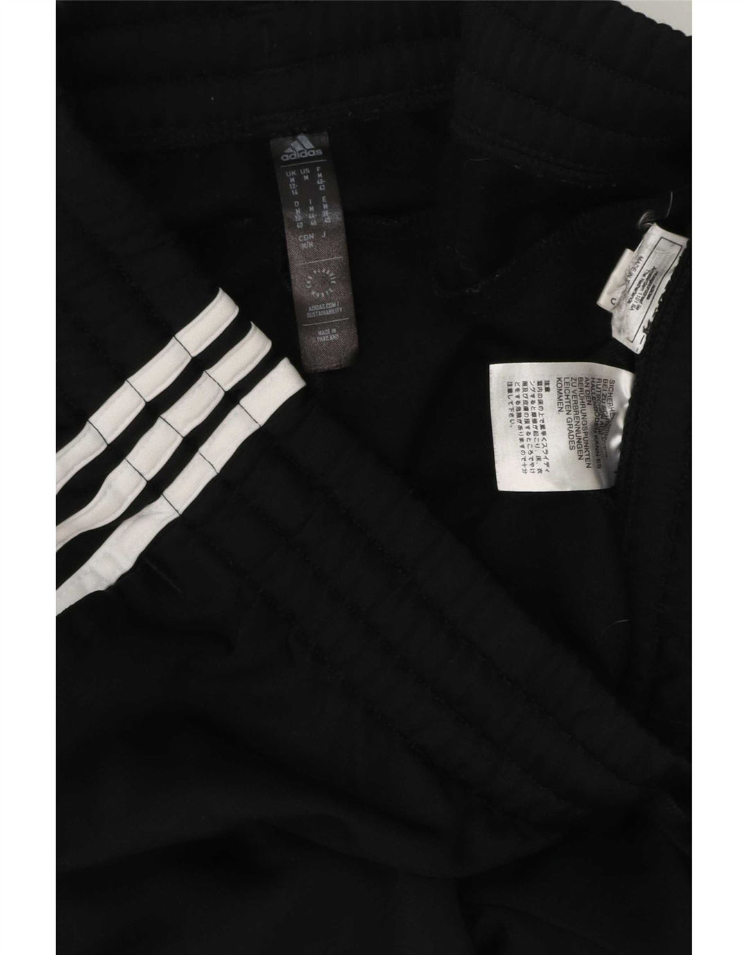 Pantaloni da tuta da donna Adidas UK 12/14 Medium Nero Poliestere