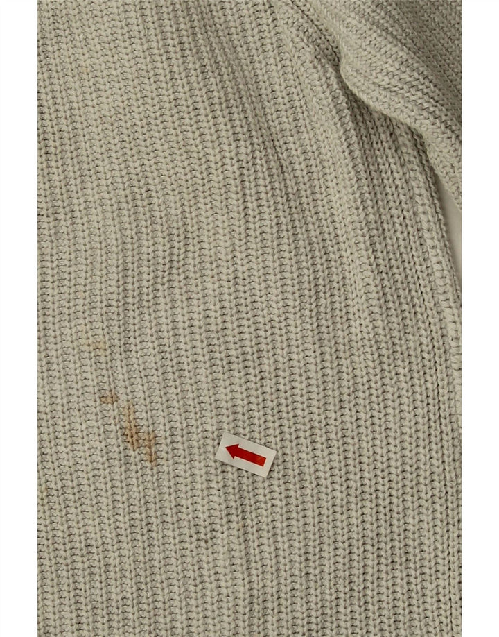 Maglione Zara da uomo con scollo a barca grigio medio