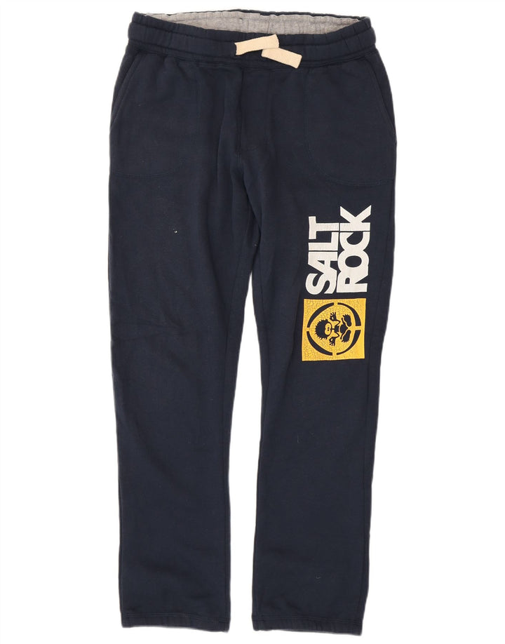 Pantaloni da tuta con grafica SALTROCK per ragazzi 12-13 anni in cotone blu navy