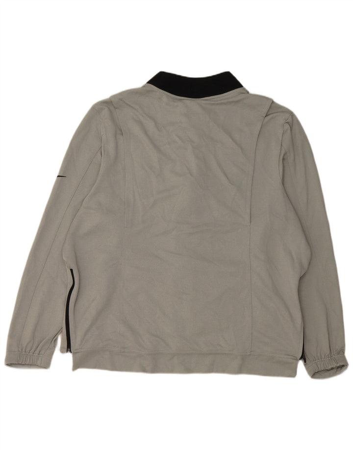 Giacca da tuta Nike Dri Fit da uomo 2XL in poliestere grigio