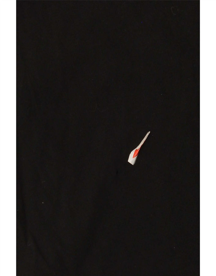 T-shirt Adidas da uomo Top media in cotone nero