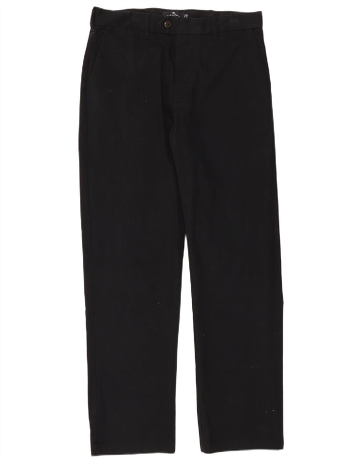 MARKS & SPENCER Pantaloni da abito dritti Harbour blu da uomo W32 L31 Blu navy