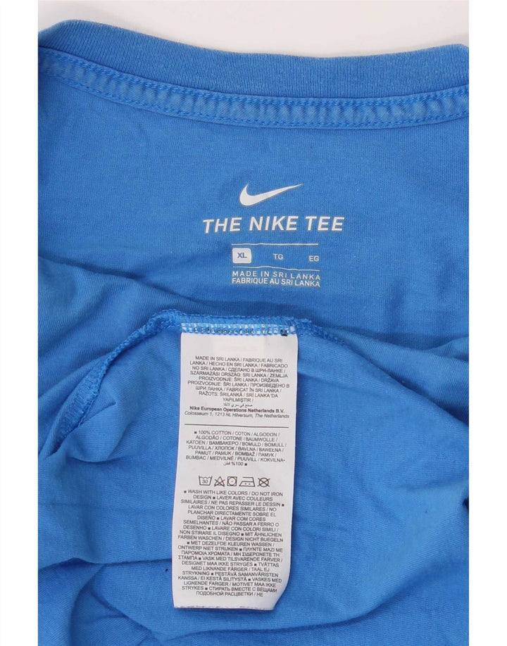 T-shirt da uomo Nike Top XL in cotone blu