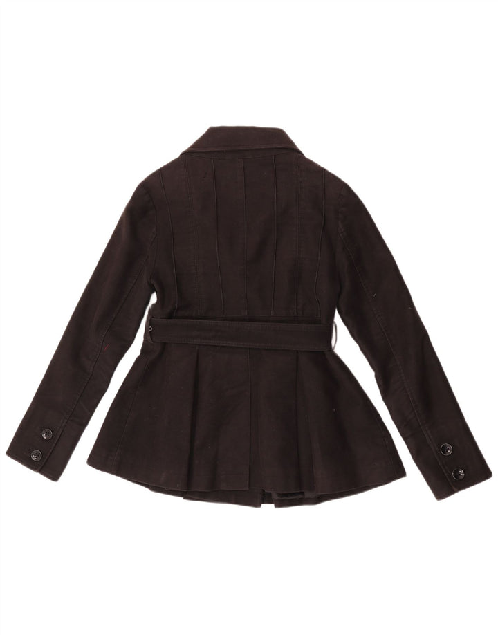 Cappotto da marinaio da donna Ted Baker taglia 2 piccolo in cotone nero
