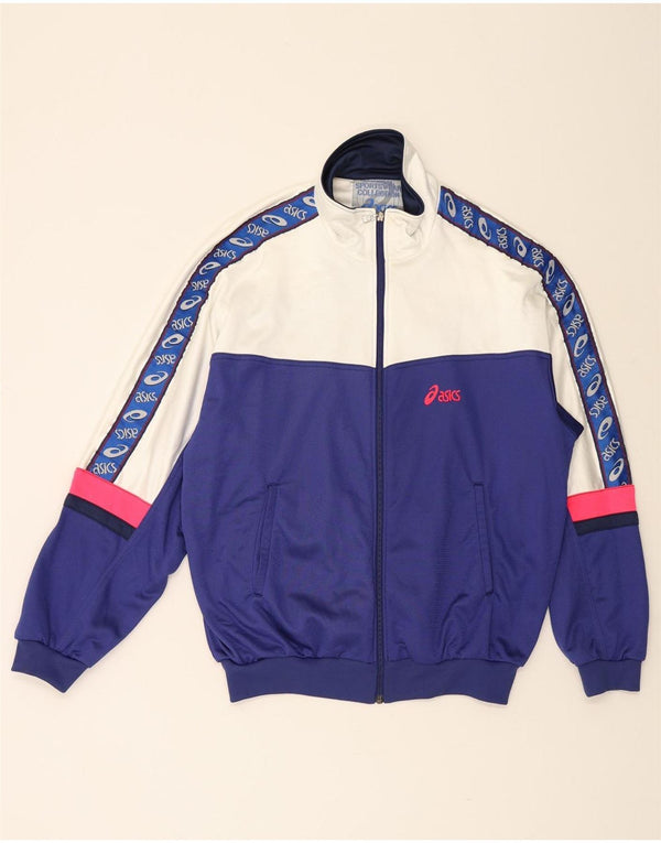 Giacca sportiva da uomo con grafica Asics IT 54 XL Blu Colourblock