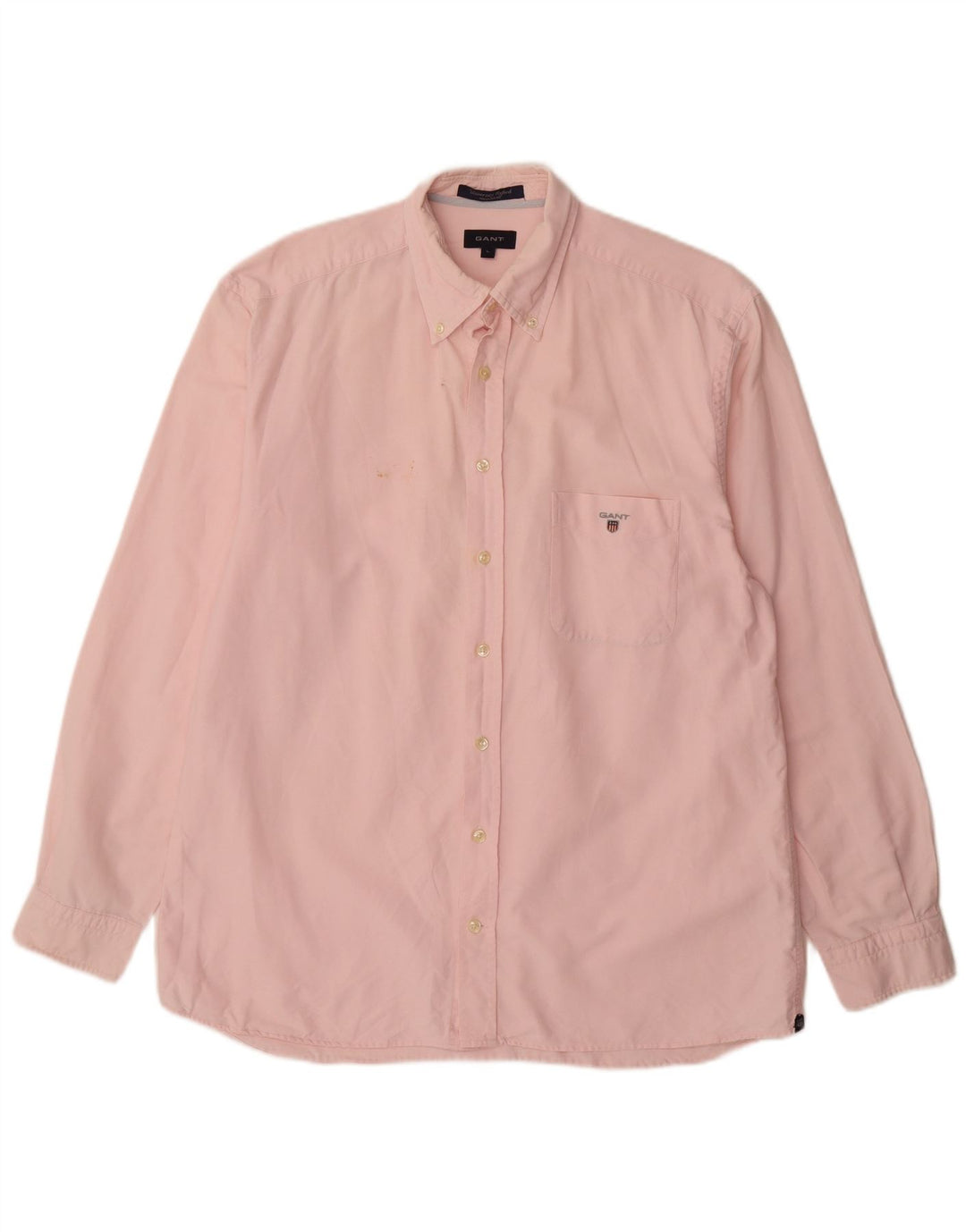 Gant Camicia Regular Fit da Uomo Grande in Cotone Rosa