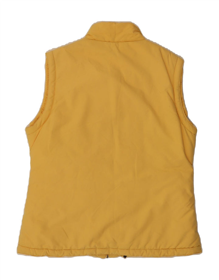 KAPPA Mens Padded Gilet UK 38 Medium Yellow Polyester Vintage Kappa and Second-Hand Kappa from Messina Hembry 