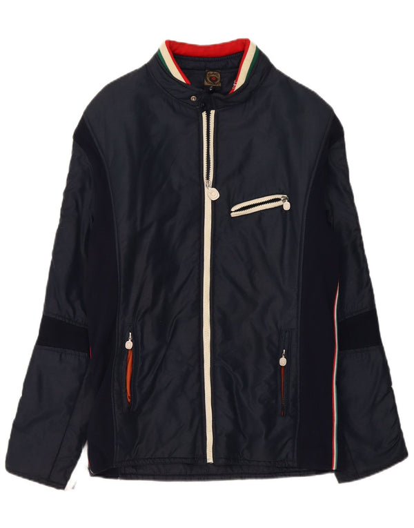 Giacca da corsa da uomo MCROSS UK 38 Medium Navy Blue Colourblock
