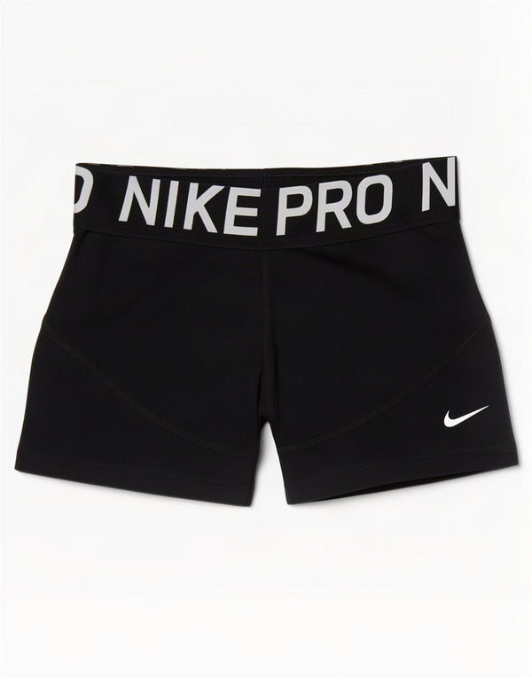 Pantaloncini sportivi Nike Dri Fit Graphic da donna UK 8 piccoli neri