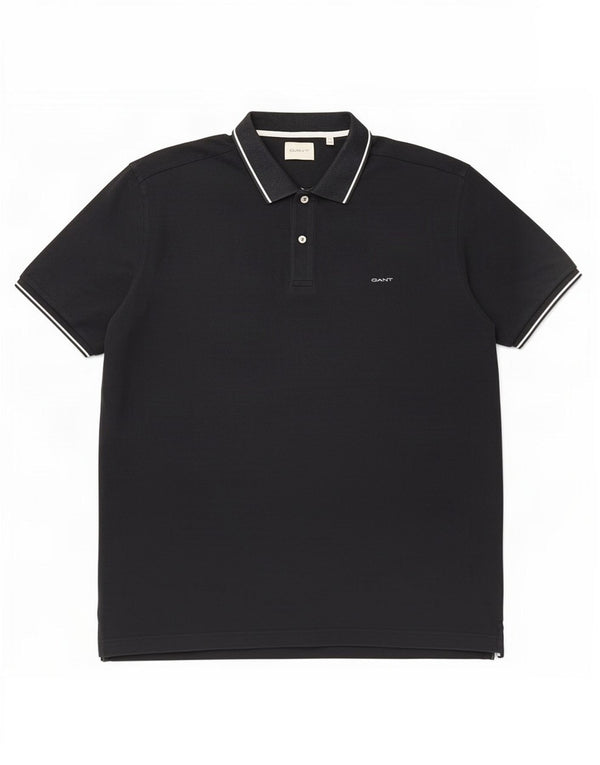 Polo da uomo Gant 5XL cotone nero