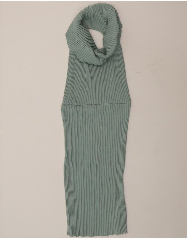 Abito aderente senza maniche da donna Zara UK 14 grande cotone verde