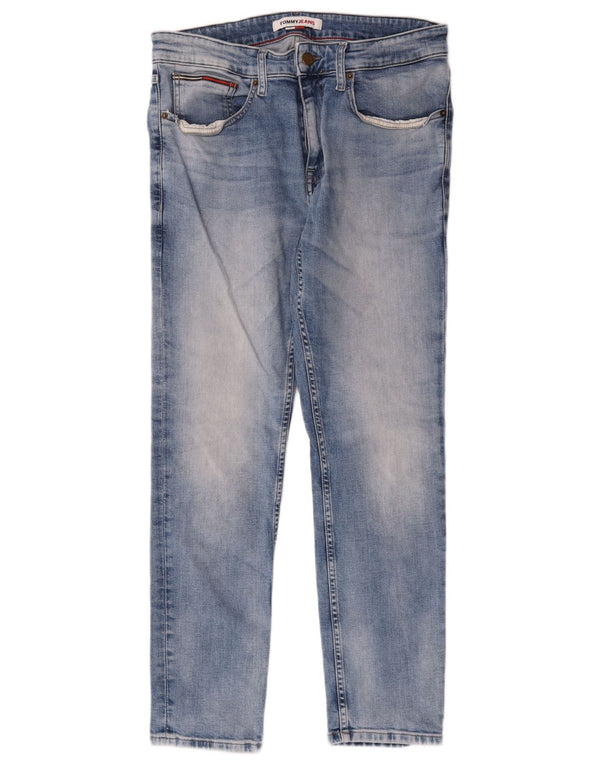 Jeans slim da uomo Tommy Hilfiger W31 L27 cotone blu