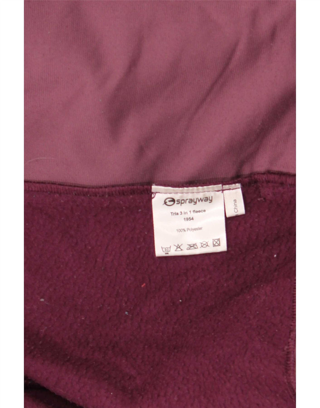 Giacca a vento con cappuccio da donna Sprayway UK 14 Large Maroon Poliestere