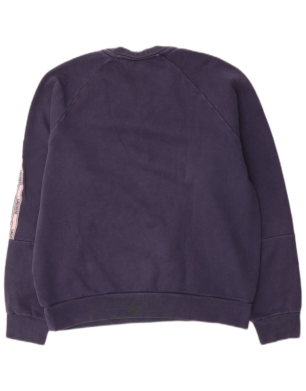 Felpa grafica da uomo Lacoste, taglia 4, colore medio blu navy