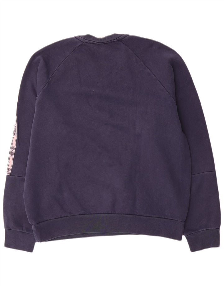 Felpa grafica da uomo Lacoste, taglia 4, colore medio blu navy