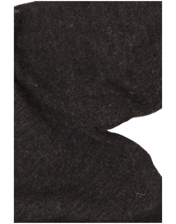 Maglione da uomo con zip e collo SUPERDRY in lana merino grigio medio